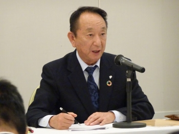 議長の松井章男氏
